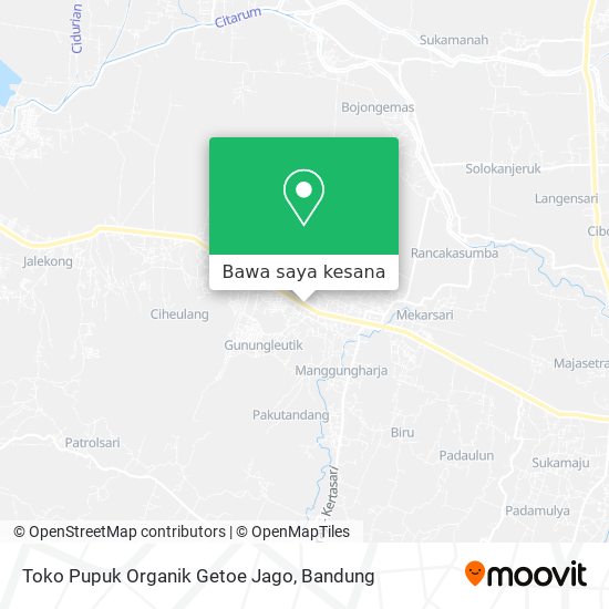 Peta Toko Pupuk Organik Getoe Jago