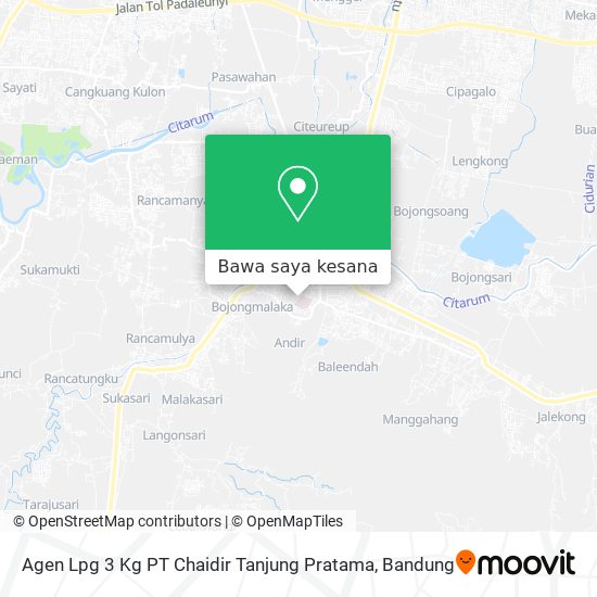 Peta Agen Lpg 3 Kg PT Chaidir Tanjung Pratama