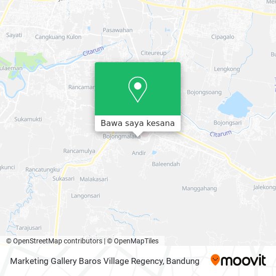 Peta Marketing Gallery Baros Village Regency
