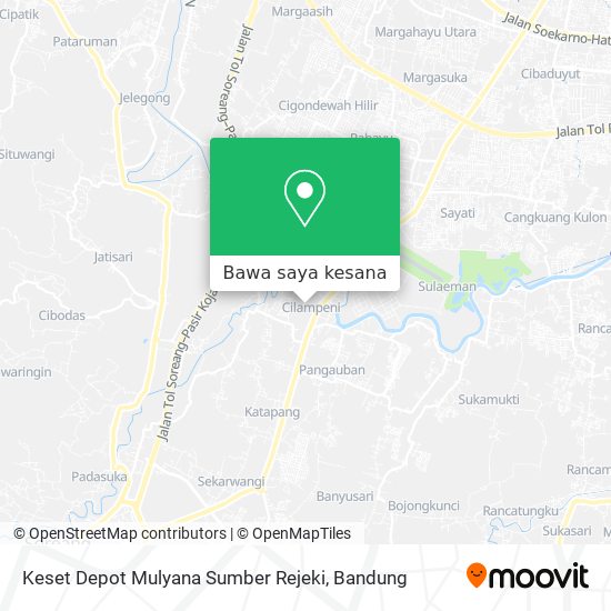Peta Keset Depot Mulyana Sumber Rejeki