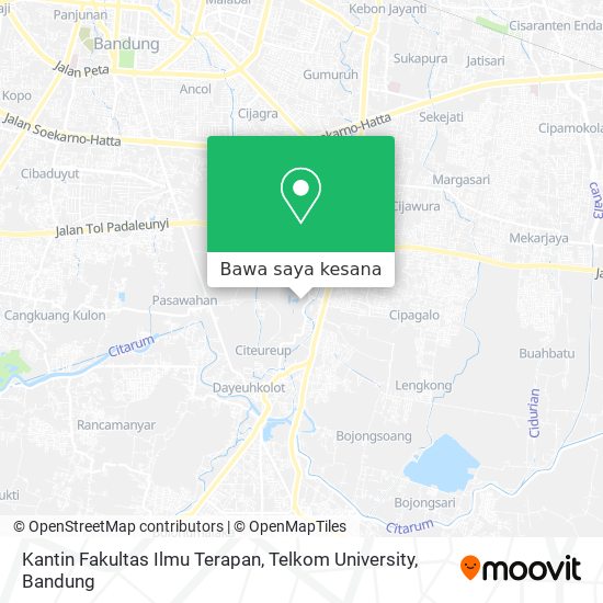 Peta Kantin Fakultas Ilmu Terapan, Telkom University
