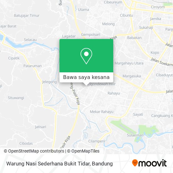 Peta Warung Nasi Sederhana Bukit Tidar