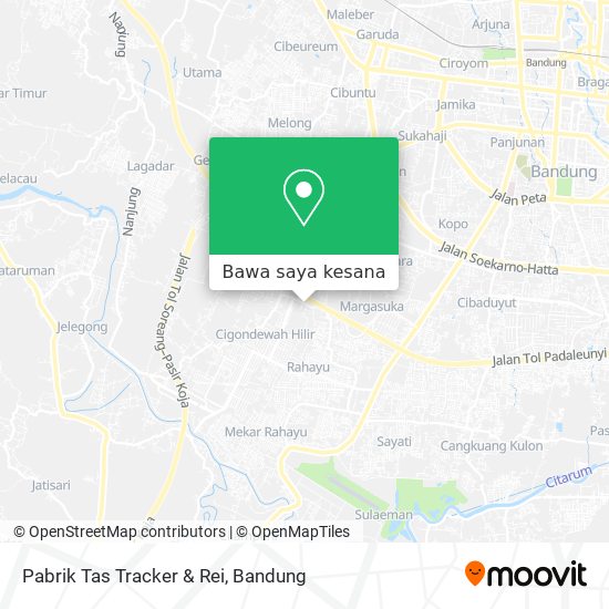 Peta Pabrik Tas Tracker & Rei