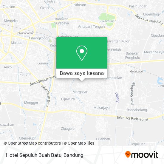 Peta Hotel Sepuluh Buah Batu