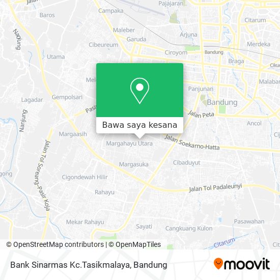 Peta Bank Sinarmas Kc.Tasikmalaya