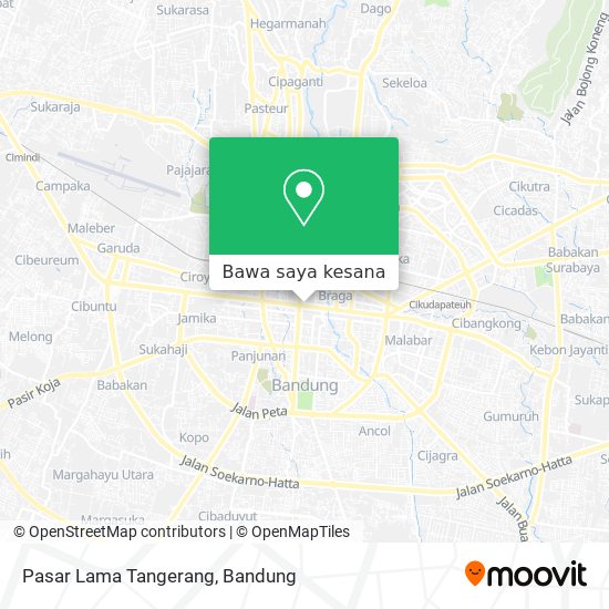 Peta Pasar Lama Tangerang