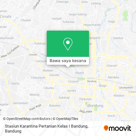 Peta Stasiun Karantina Pertanian Kelas I Bandung