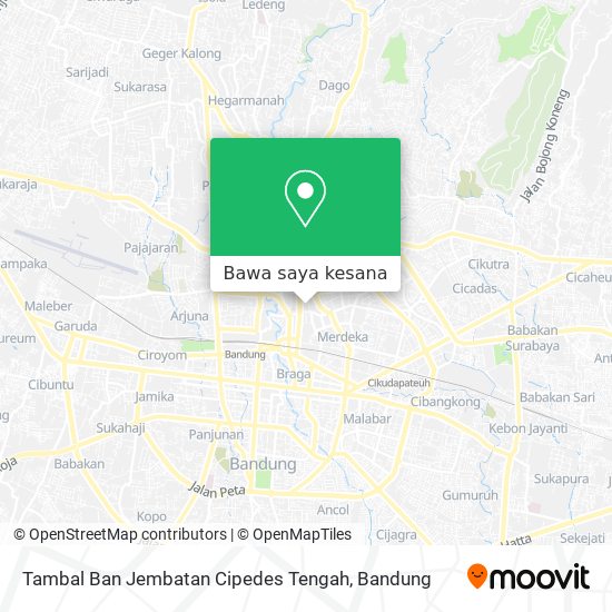 Peta Tambal Ban Jembatan Cipedes Tengah