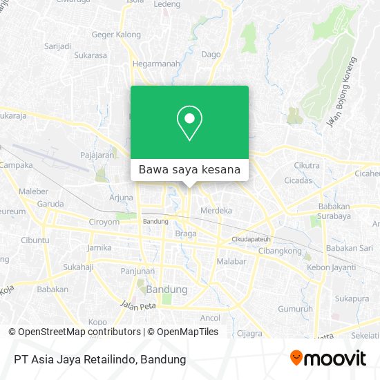 Peta PT Asia Jaya Retailindo