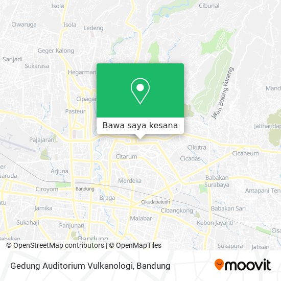Peta Gedung Auditorium Vulkanologi