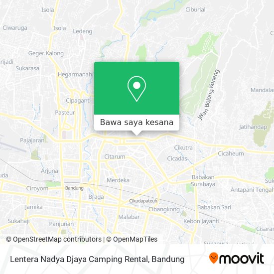 Peta Lentera Nadya Djaya Camping Rental