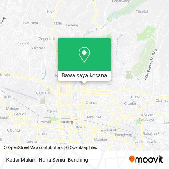 Peta Kedai Malam 'Nona Senja'