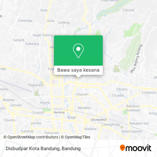 Peta Disbudpar Kota Bandung