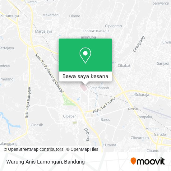 Peta Warung Anis Lamongan