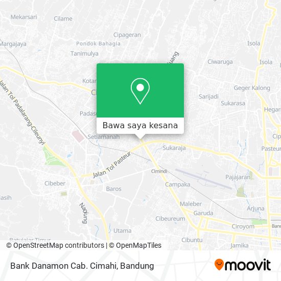 Peta Bank Danamon Cab. Cimahi