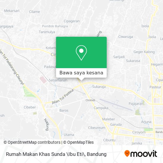 Peta Rumah Makan Khas Sunda \Ibu Eti\
