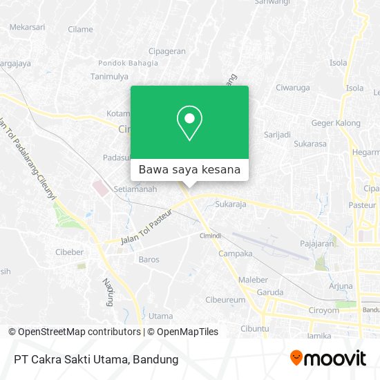 Peta PT Cakra Sakti Utama