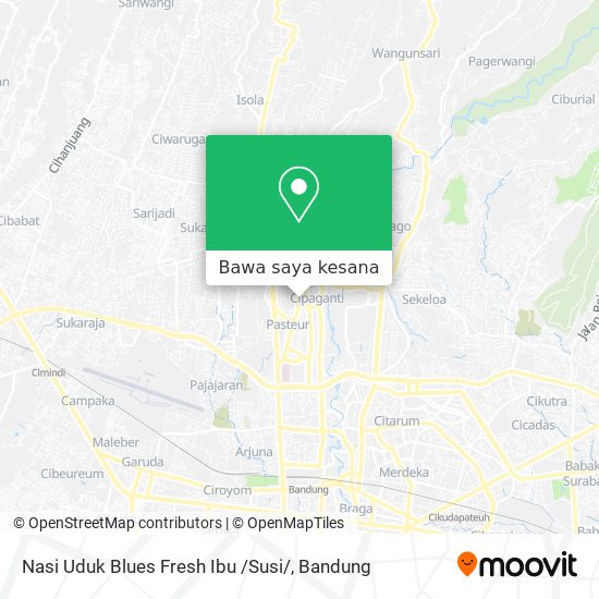 Peta Nasi Uduk Blues Fresh Ibu /Susi/