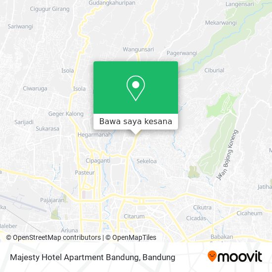 Peta Majesty Hotel Apartment Bandung