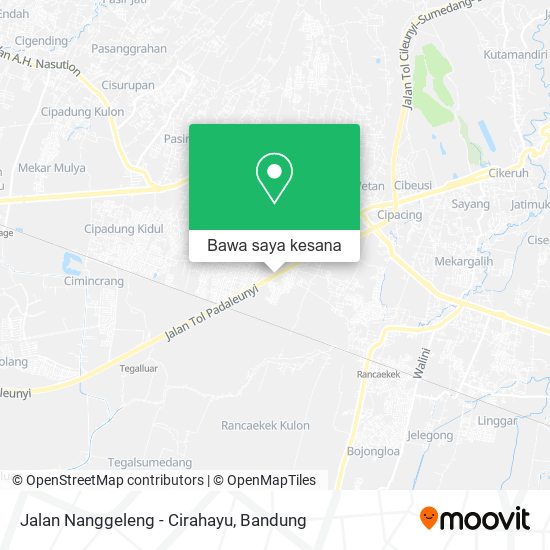 Peta Jalan Nanggeleng - Cirahayu