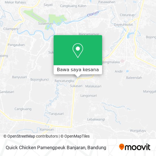 Peta Quick Chicken Pamengpeuk Banjaran