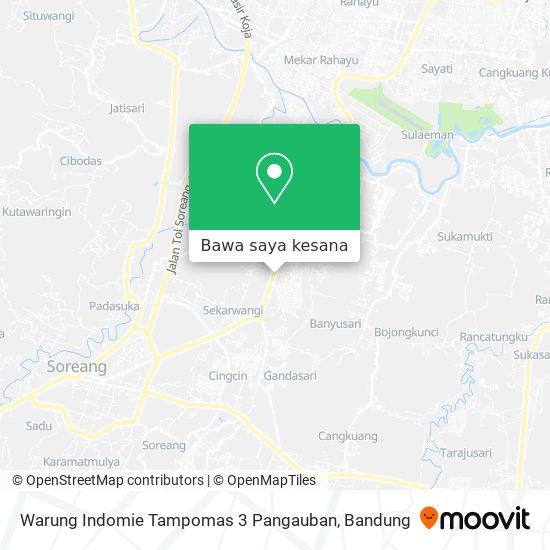 Peta Warung Indomie Tampomas 3 Pangauban