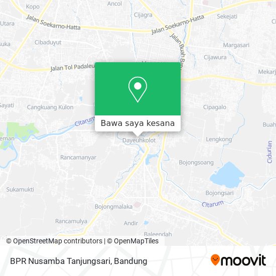 Peta BPR Nusamba Tanjungsari