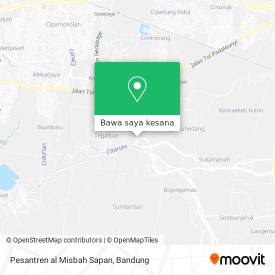 Peta Pesantren al Misbah Sapan