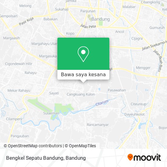 Peta Bengkel Sepatu Bandung