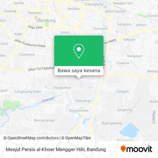 Peta Mesjid Persis al-Khoer Mengger Hilir