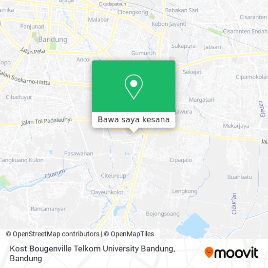 Peta Kost Bougenville Telkom University Bandung