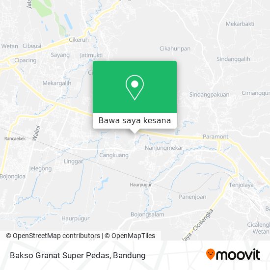 Peta Bakso Granat Super Pedas