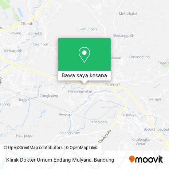 Peta Klinik Dokter Umum Endang Mulyana