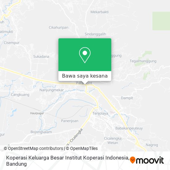 Peta Koperasi Keluarga Besar Institut Koperasi Indonesia