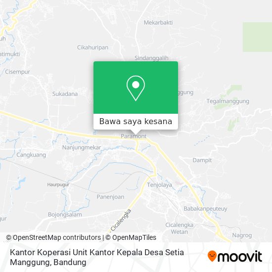 Peta Kantor Koperasi Unit Kantor Kepala Desa Setia Manggung