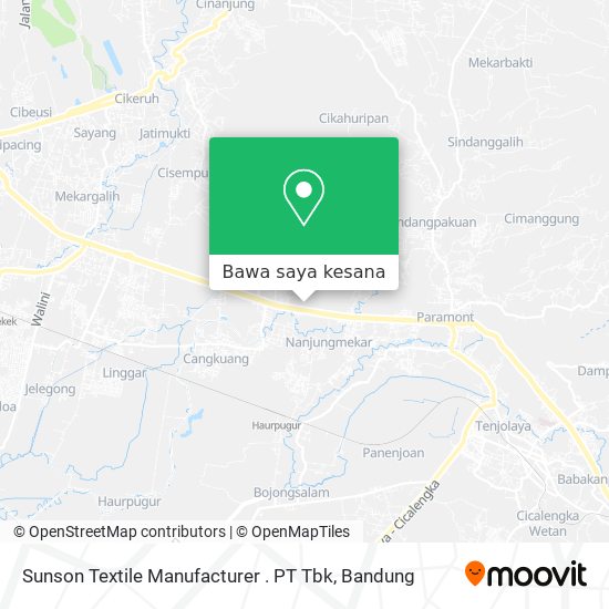 Peta Sunson Textile Manufacturer . PT Tbk