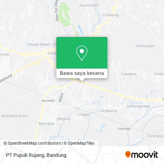 Peta PT Pupuk Kujang