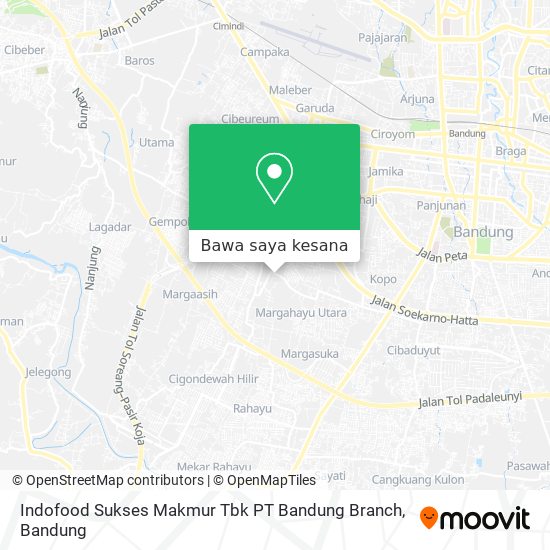 Peta Indofood Sukses Makmur Tbk PT Bandung Branch