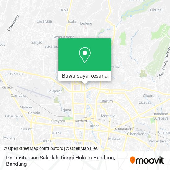 Peta Perpustakaan Sekolah Tinggi Hukum Bandung