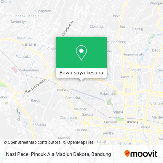 Peta Nasi Pecel Pincuk Ala Madiun Dakota