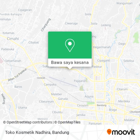 Peta Toko Kosmetik Nadhira