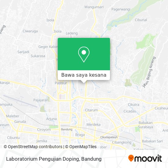 Peta Laboratorium Pengujian Doping