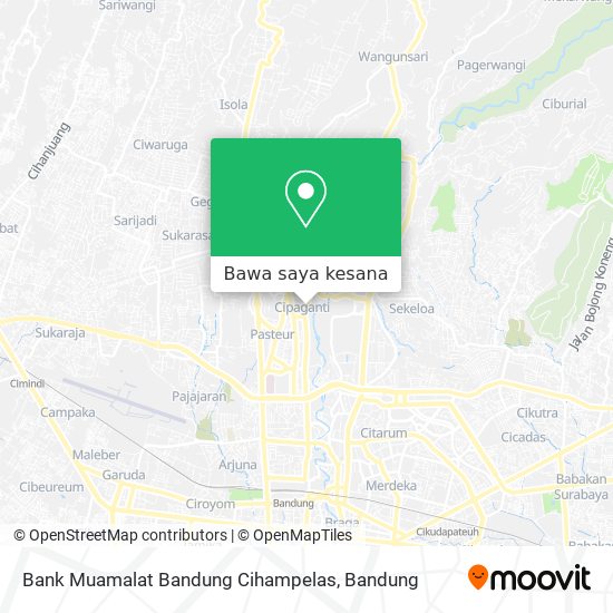 Peta Bank Muamalat Bandung Cihampelas