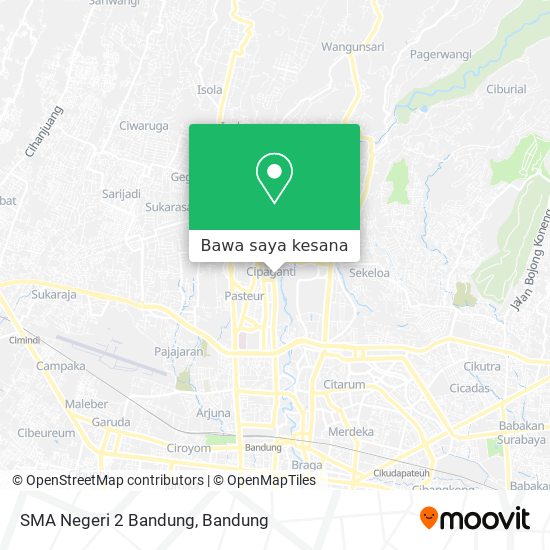Peta SMA Negeri 2 Bandung