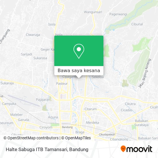 Peta Halte Sabuga ITB Tamansari