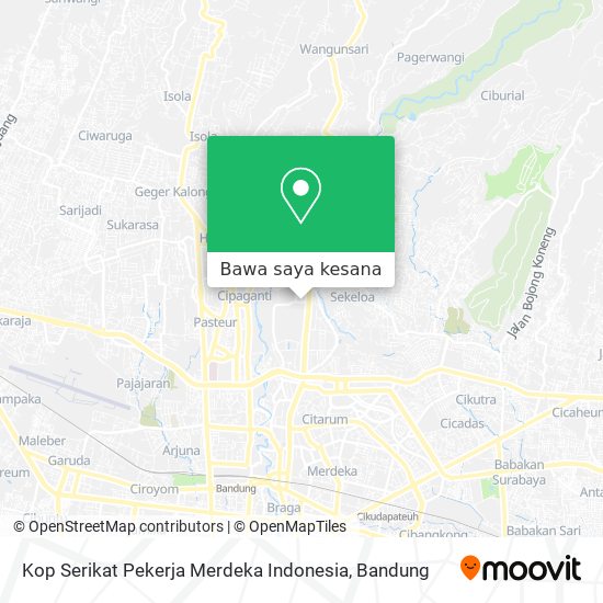 Peta Kop Serikat Pekerja Merdeka Indonesia