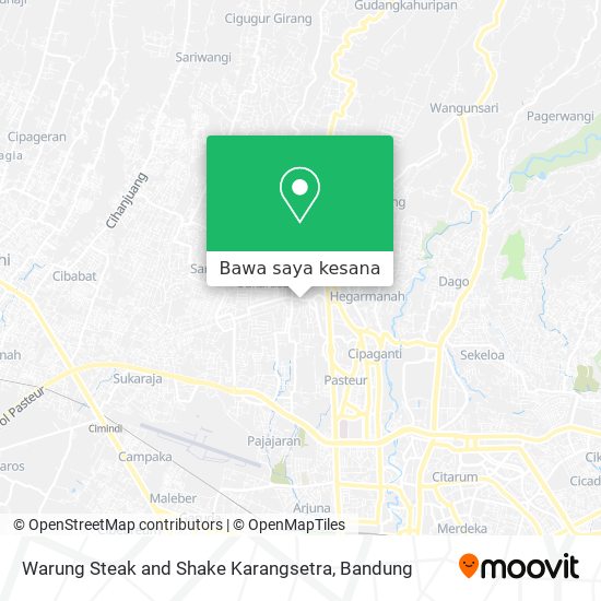 Peta Warung Steak and Shake Karangsetra