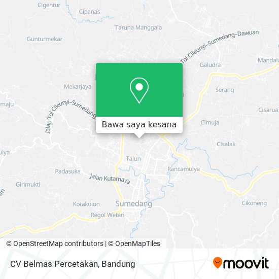 Peta CV Belmas Percetakan