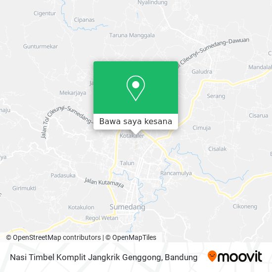 Peta Nasi Timbel Komplit Jangkrik Genggong