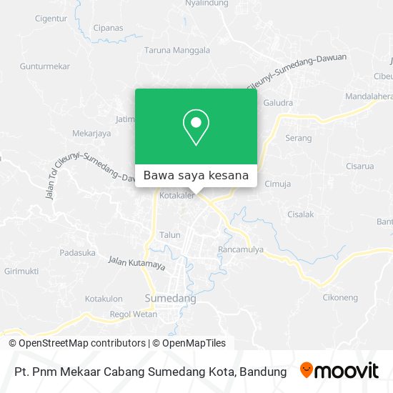 Peta Pt. Pnm Mekaar Cabang Sumedang Kota